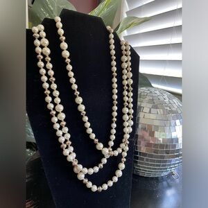 Pearl Gold Layered Necklace